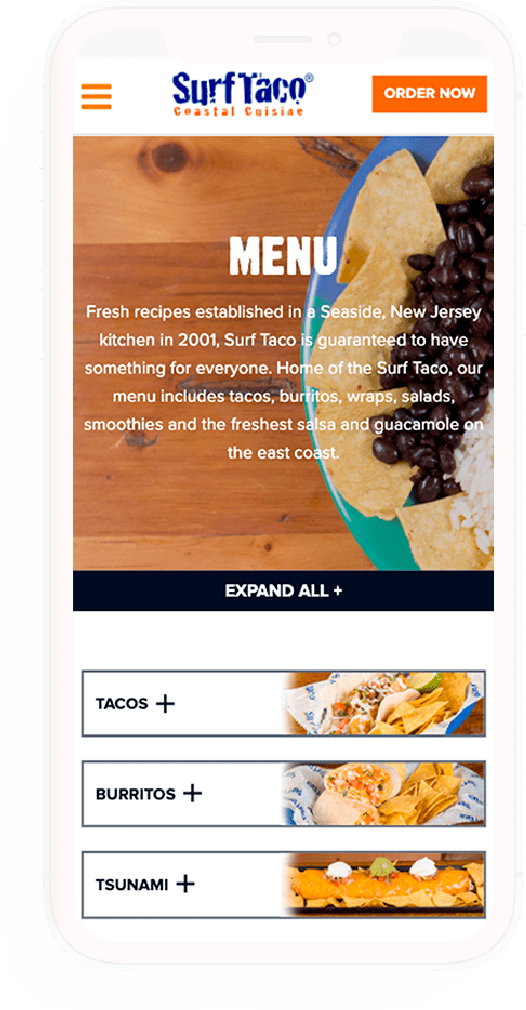 PPC Campaign Management for Surf Taco Coastal Cuisine in NJ