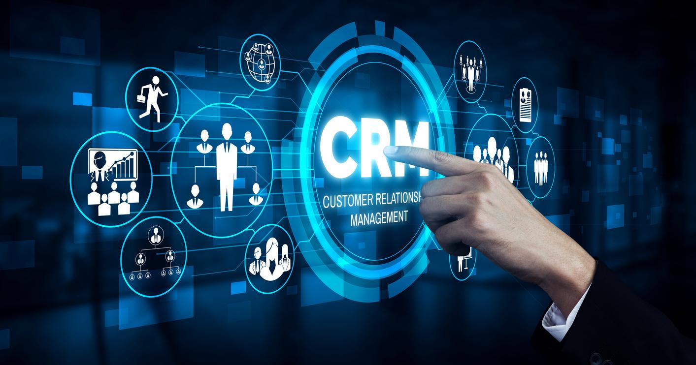 CRM Customer Relationship Management for business sales marketing system concept